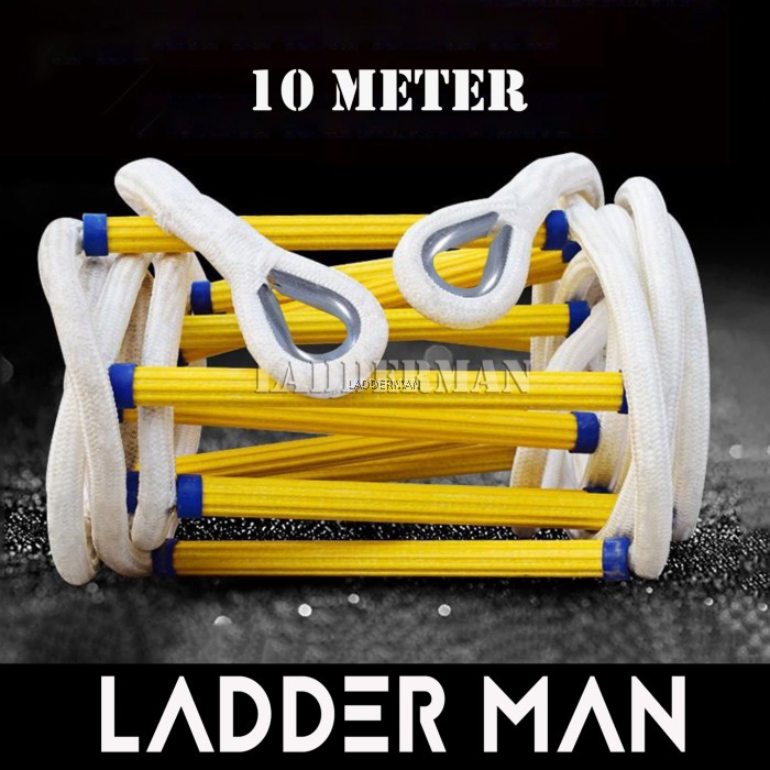 10 Meter Emergency Fire Escape Safety Rescue Rope Ladder